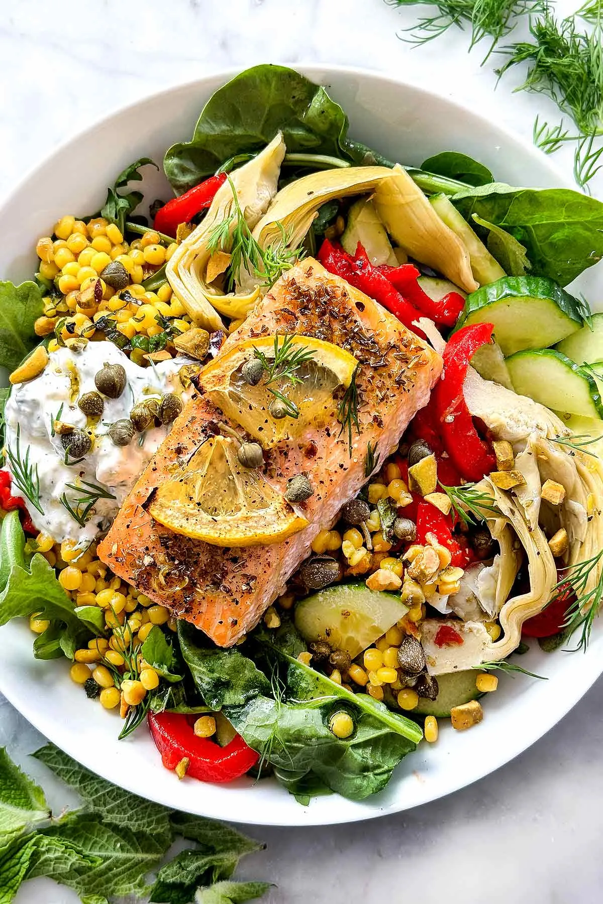 Mediterranean Salmon Bowls