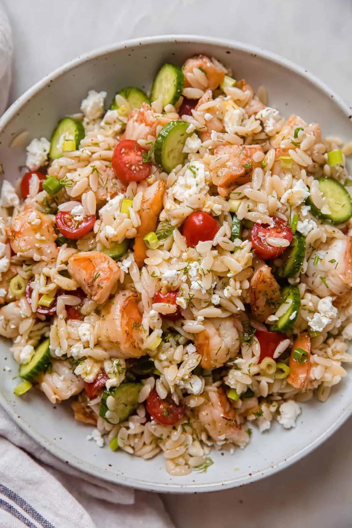 Mediterranean Shrimp Orzo Salad