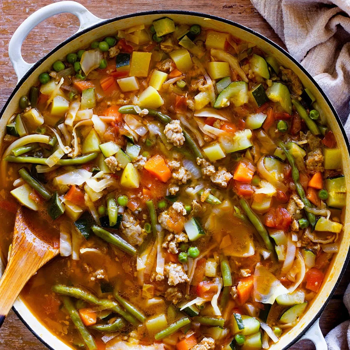 Minestrone Soup With Sausage