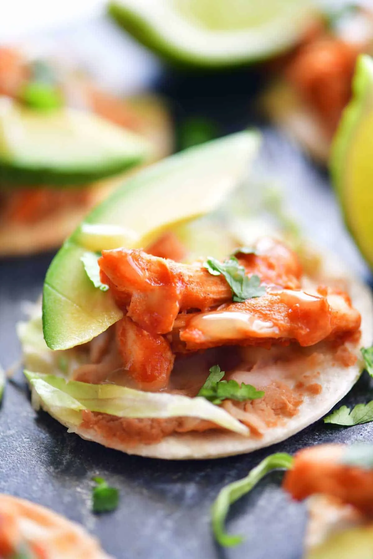 Mini Chicken Taco Pizzas