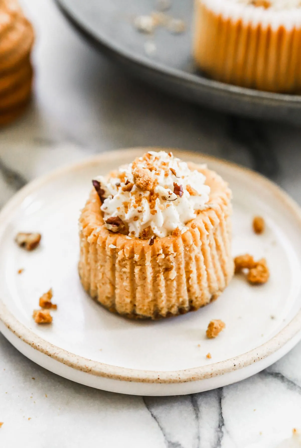 Mini Pumpkin Cheesecakes
