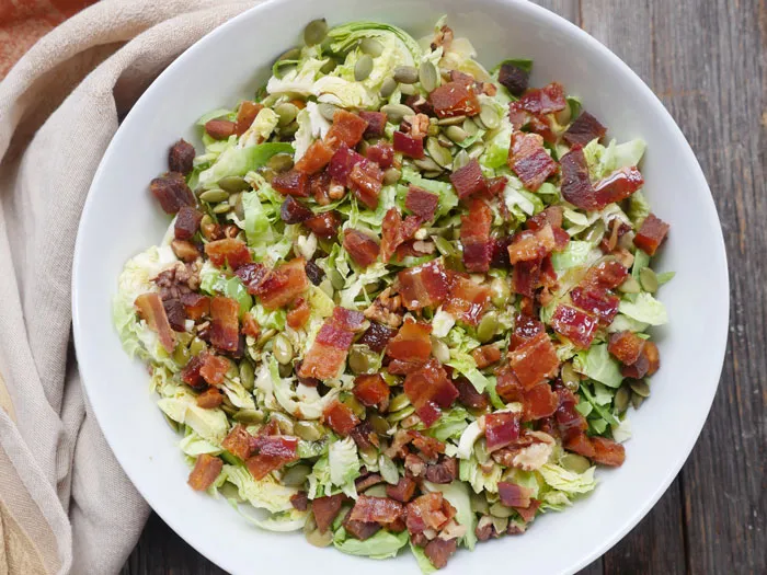 Bacon and Brussels Sprouts Salad