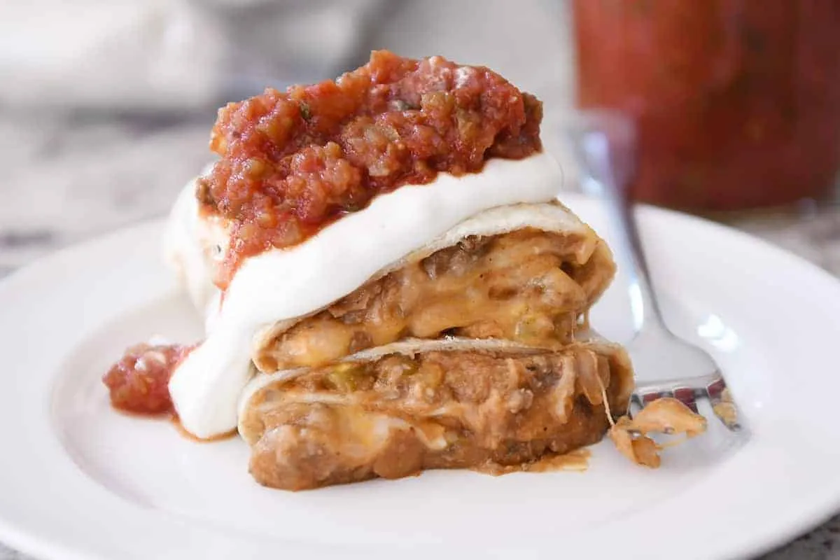 My Mom's Famous Freezer Beef and Bean Burritos