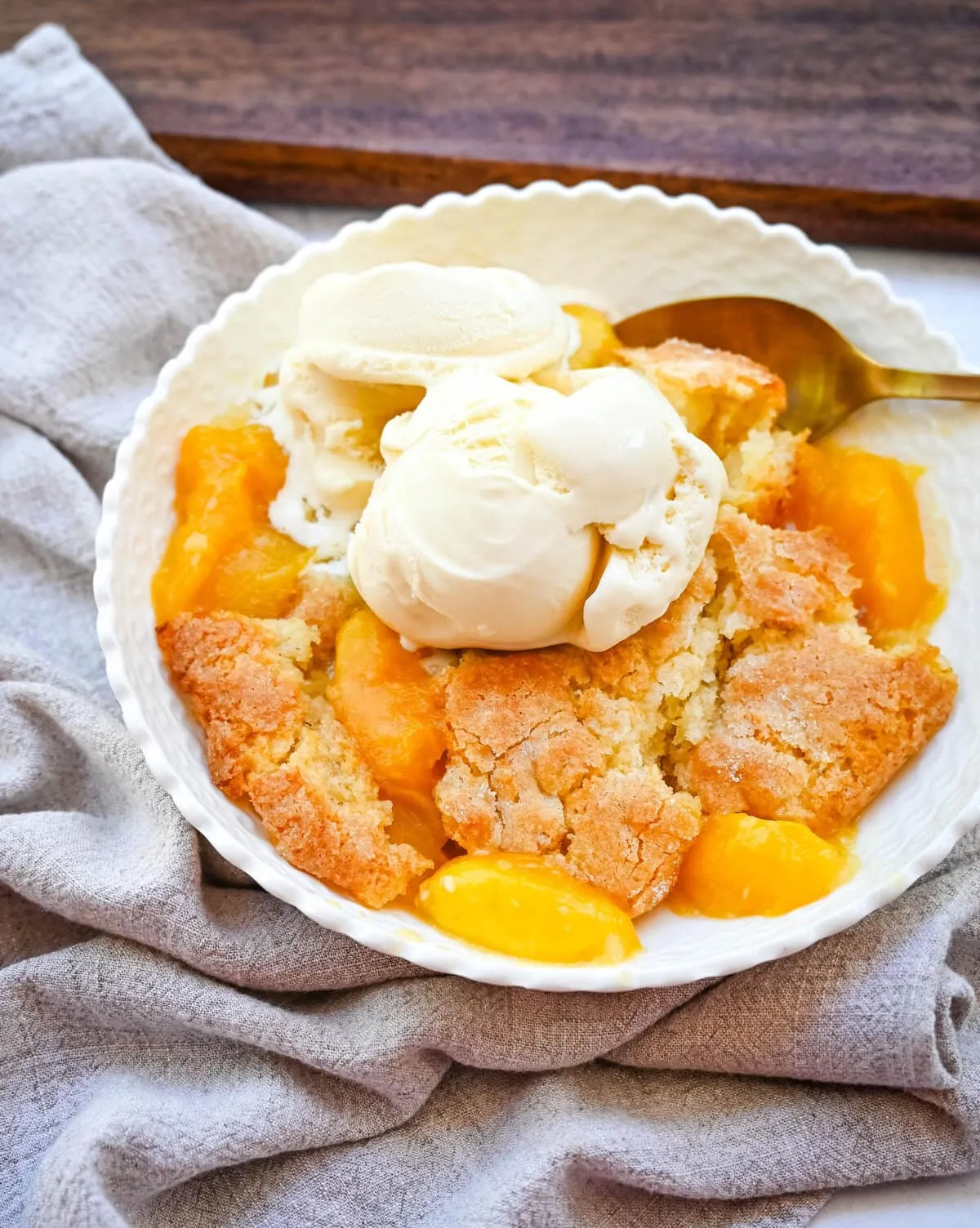 Nectarine Cobbler