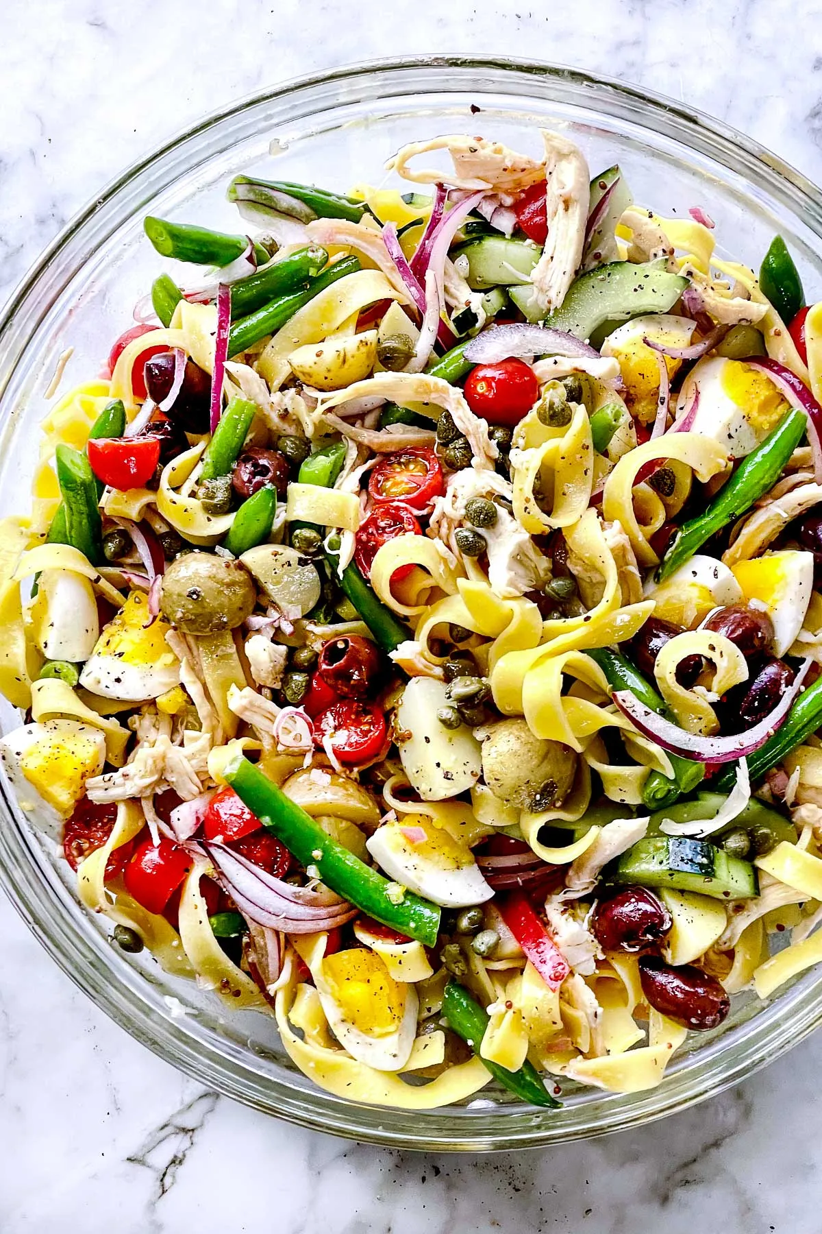 Nicoise Pasta Salad with Chicken