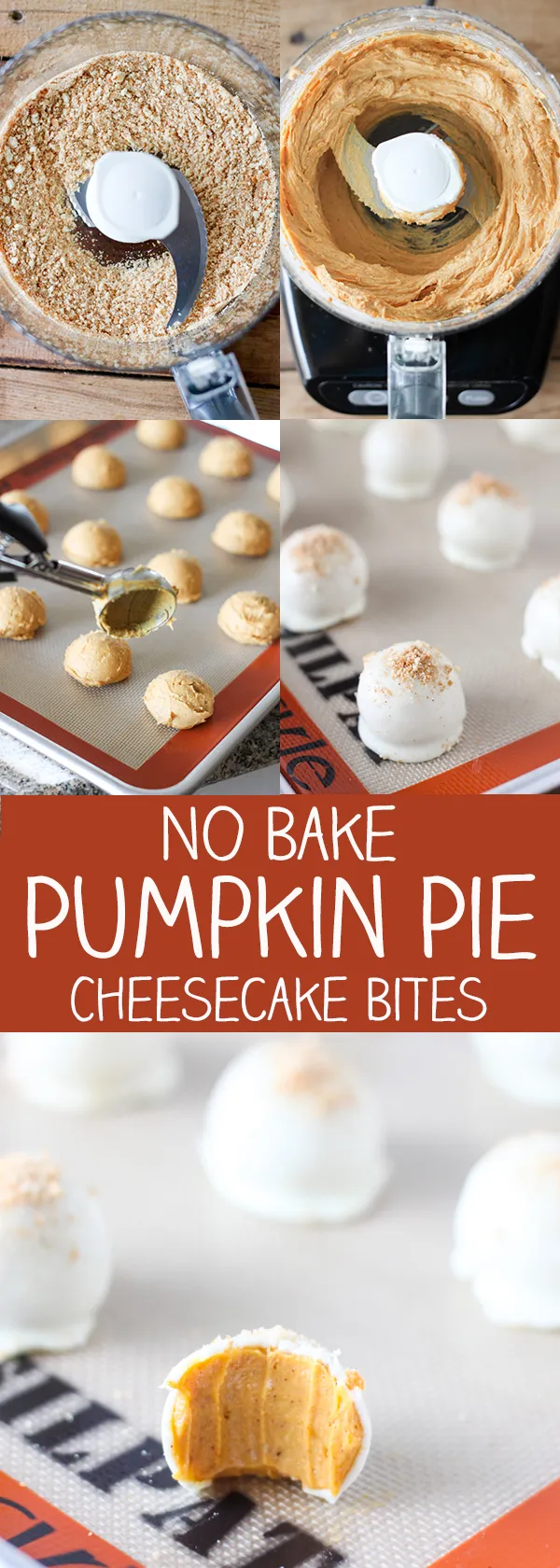 No Bake Pumpkin Pie Cheesecake Bites