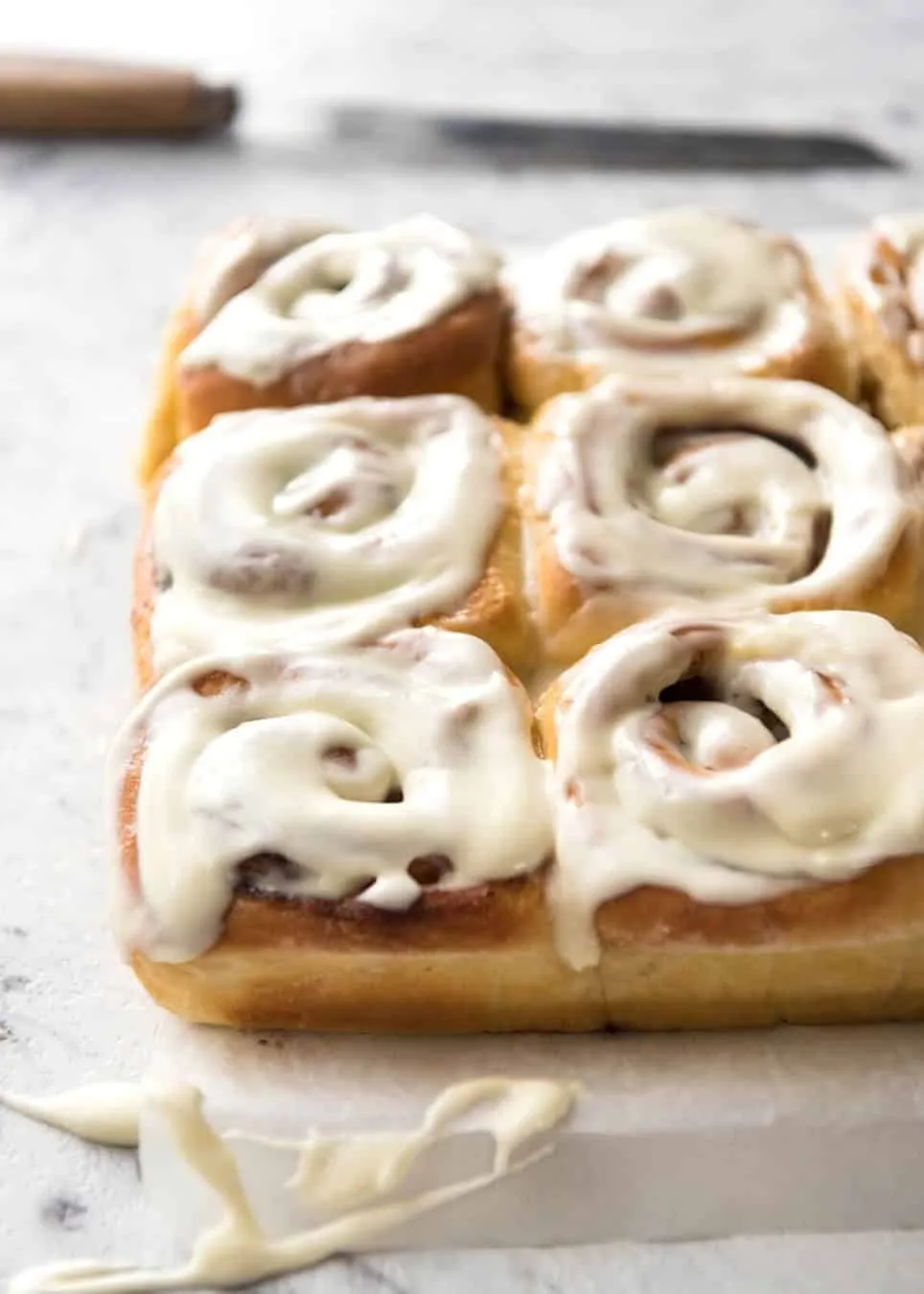 No Knead Cinnamon Rolls