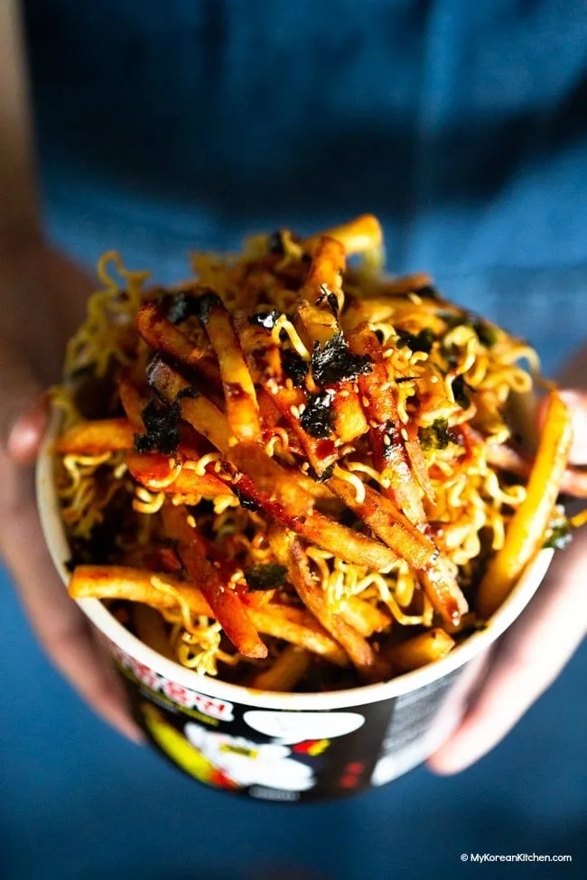 Nuclear Fire Noodle Fries