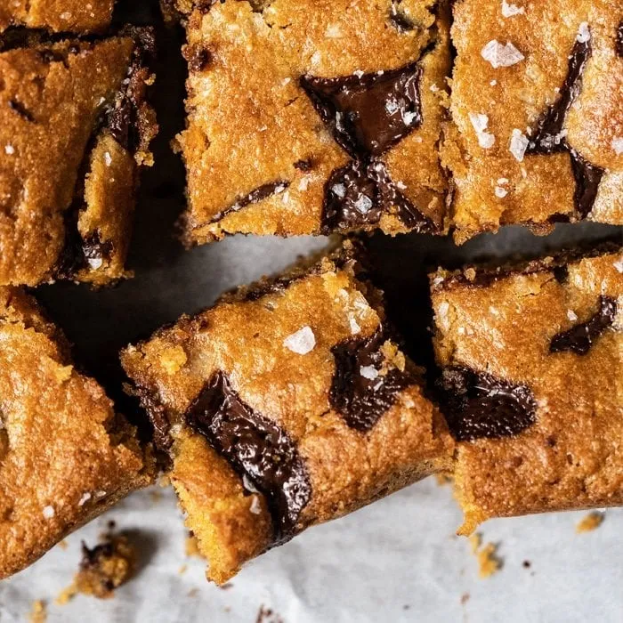Gluten Free & Keto Peanut Butter Blondies