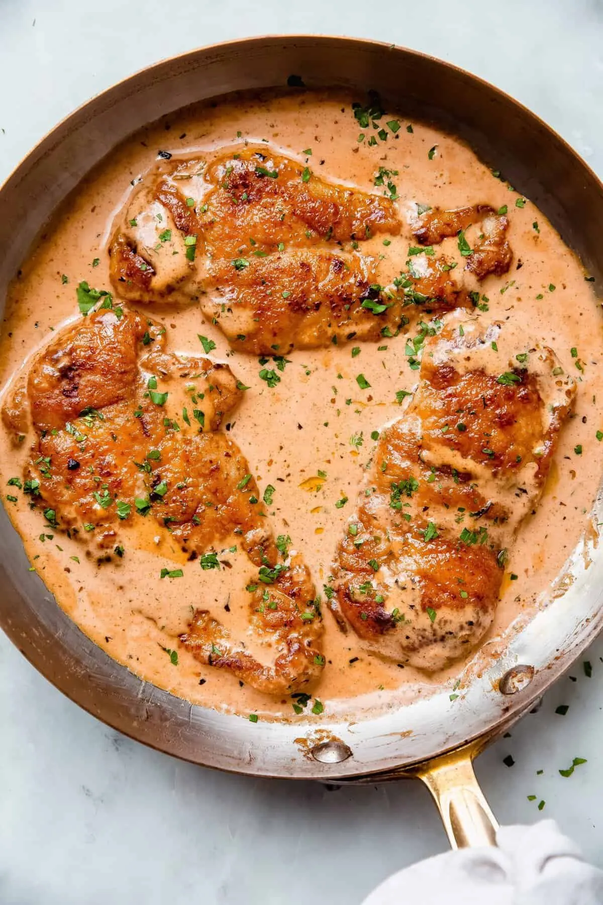 One-Skillet Creamy Chicken Lazone