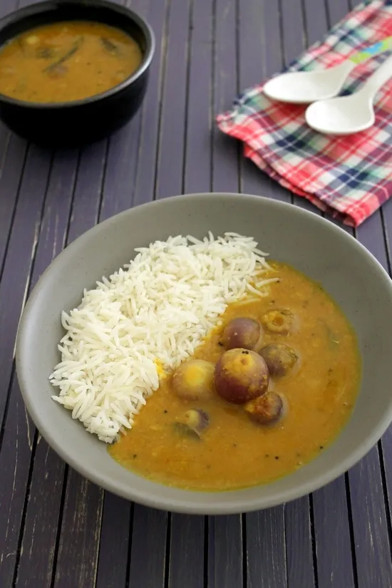 Onion sambar recipe Small onion sambar