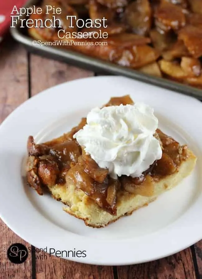Overnight Apple Pie French Toast Casserole