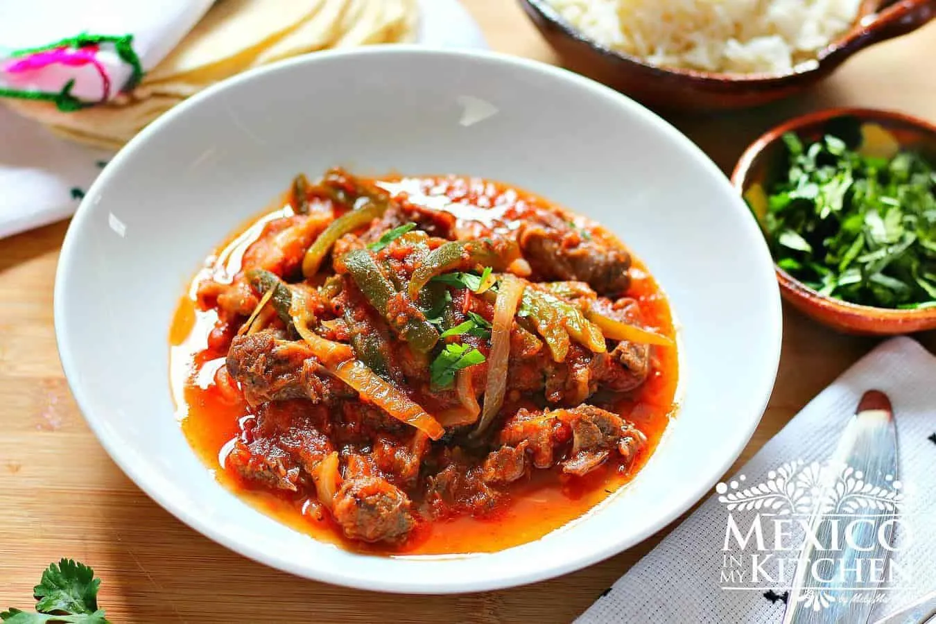 Oxtail Beef Stew with Poblano Peppers