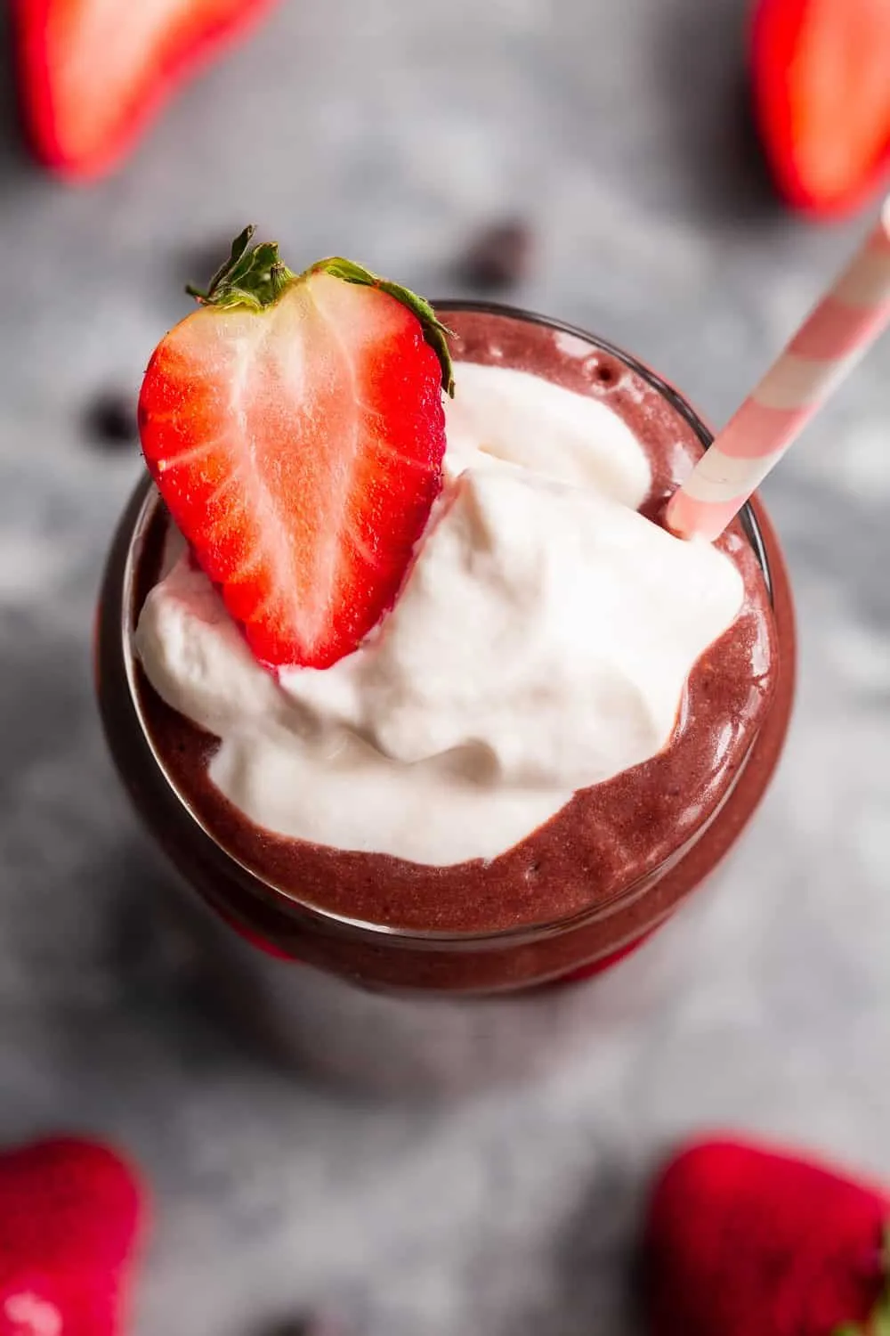 Paleo and Keto Chocolate Strawberry Smoothie