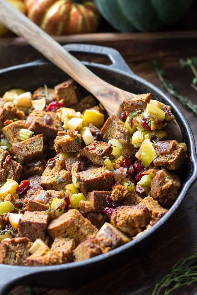 Paleo Thanksgiving Stuffing with Pumpkin Bread