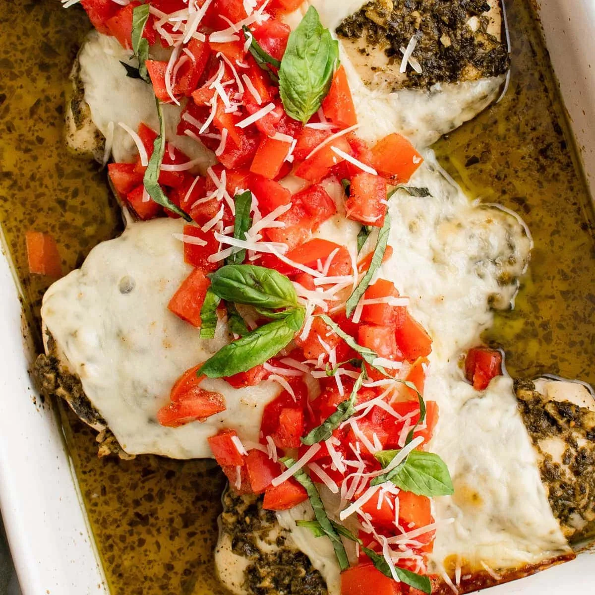 Pesto Chicken Bake