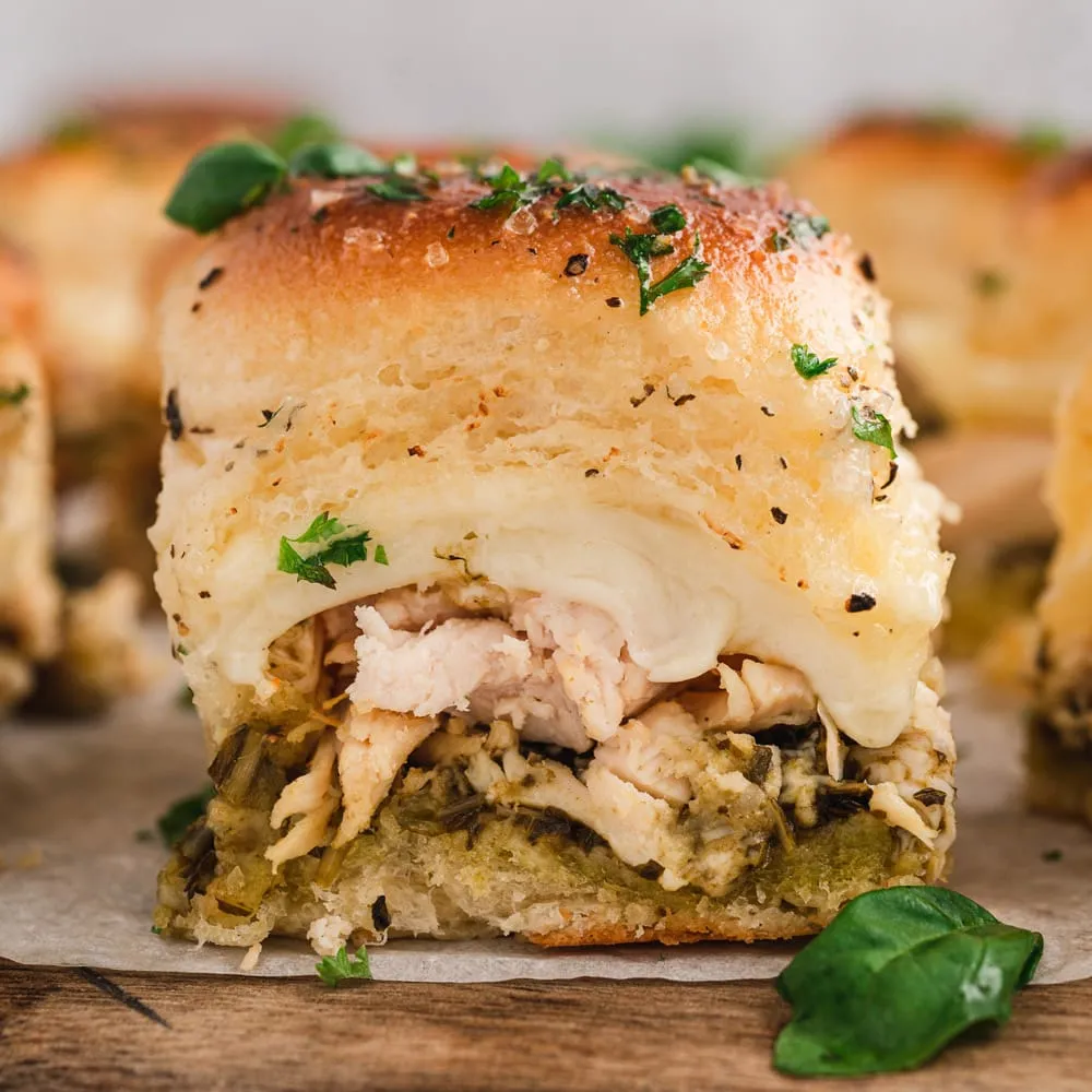 Pesto Chicken Sliders