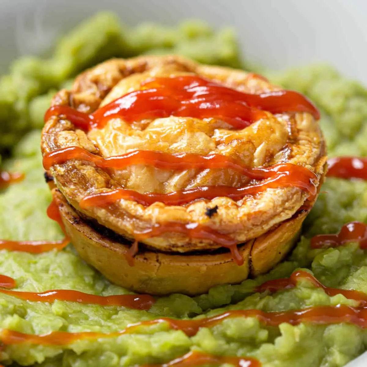 Pie Floater Recipe with Pea Soup