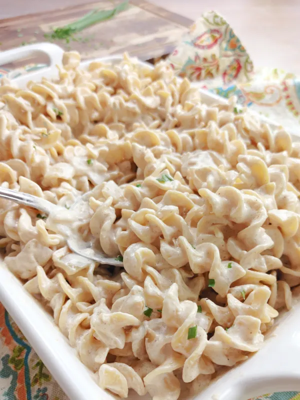 Polish Noodles with Sour Cream & Onions