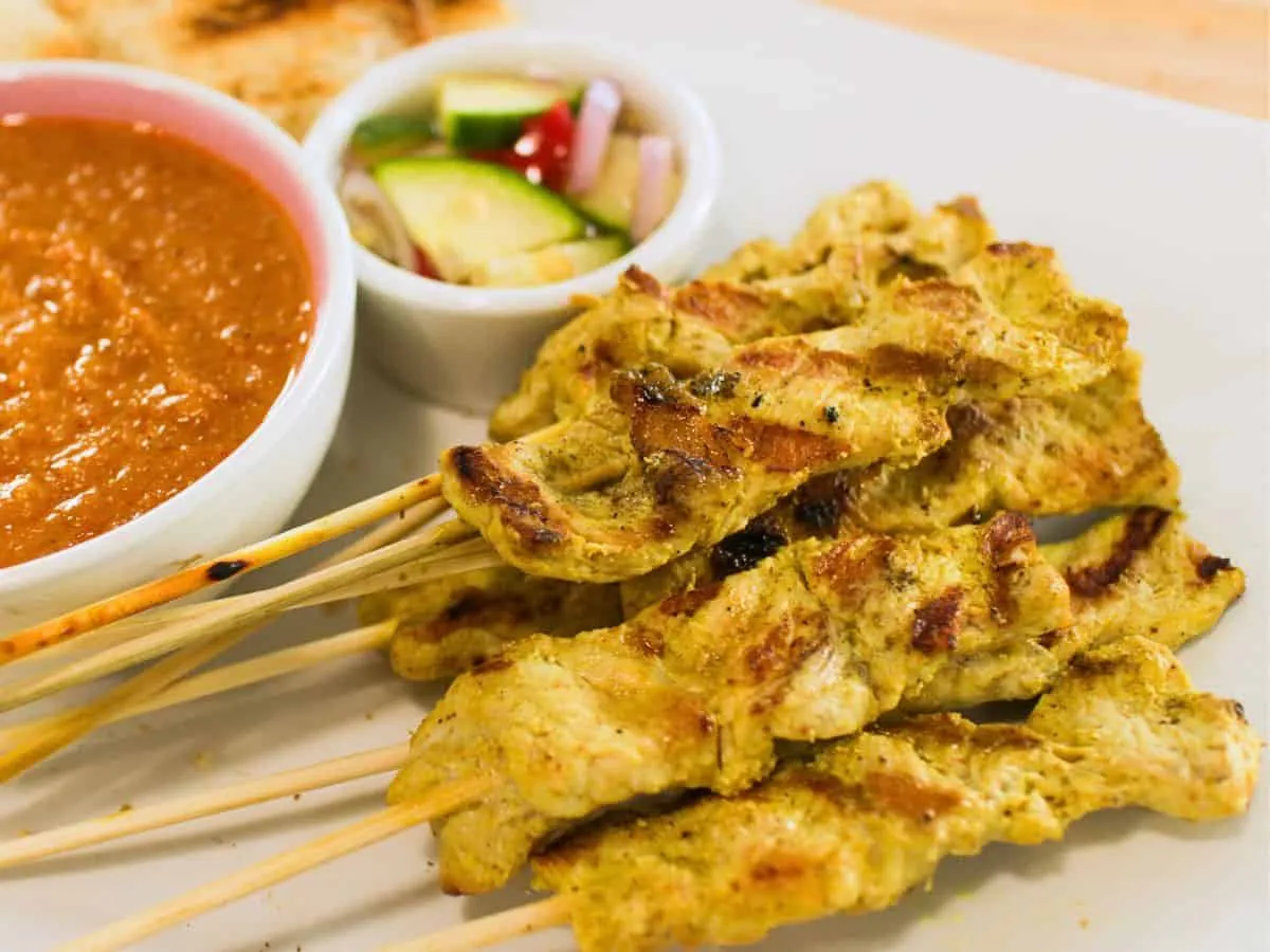 Pork Satay and Authentic Thai Peanut Sauce
