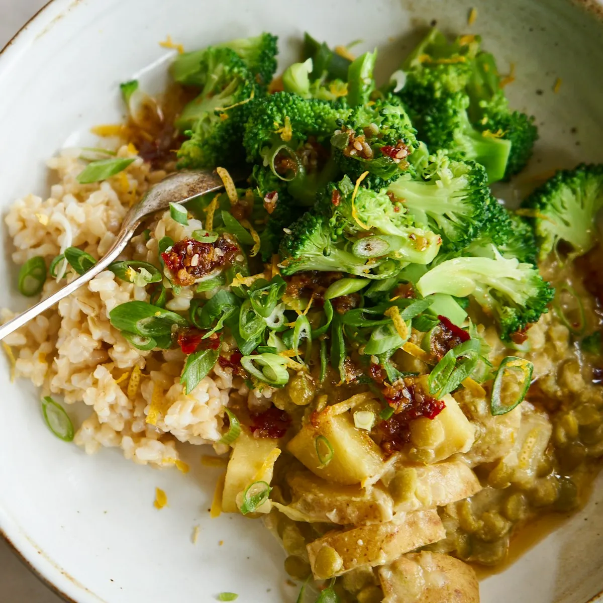 Potato Chowder with Miso Broth