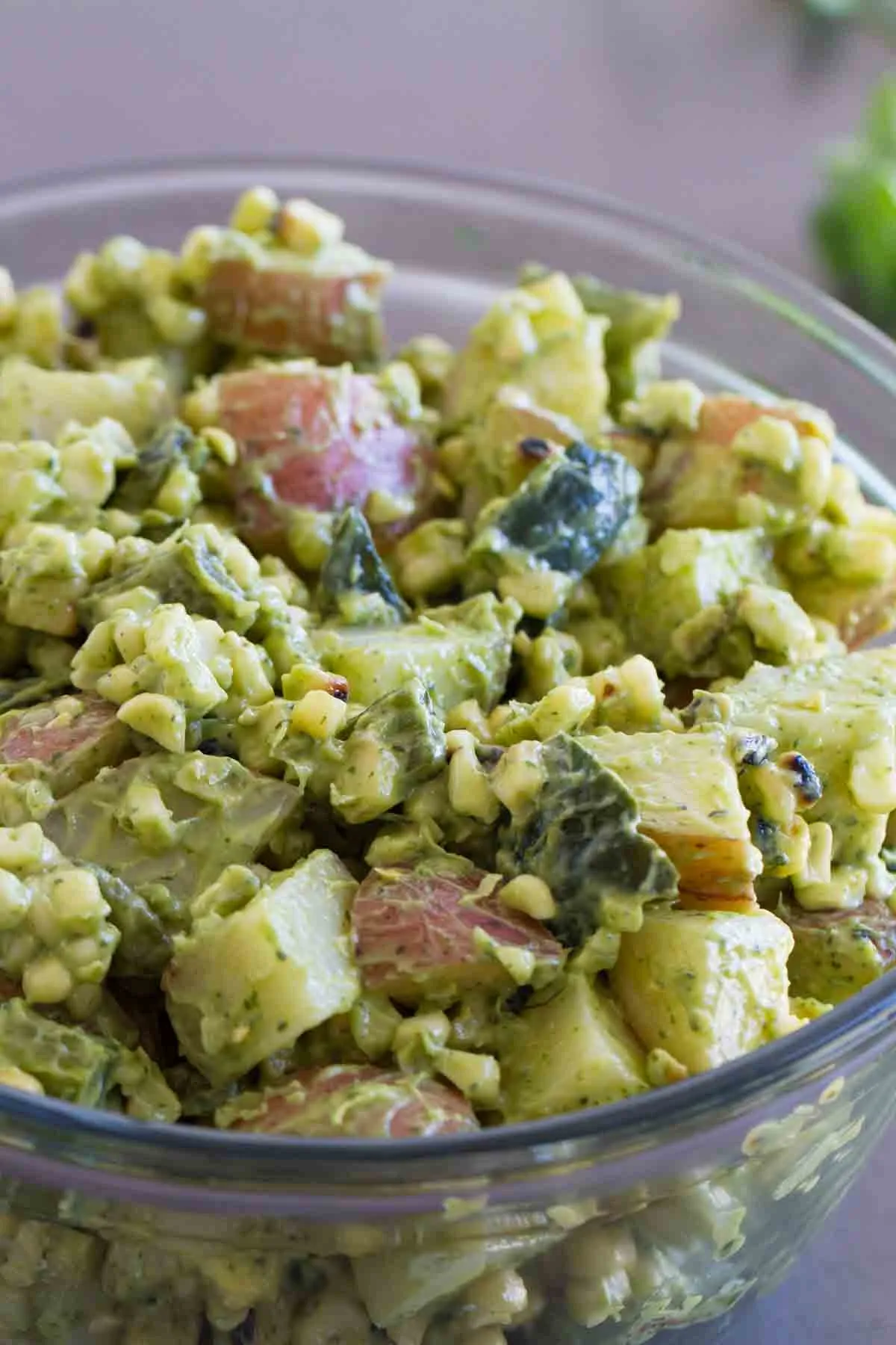 Potato Salad with Corn and Poblanos