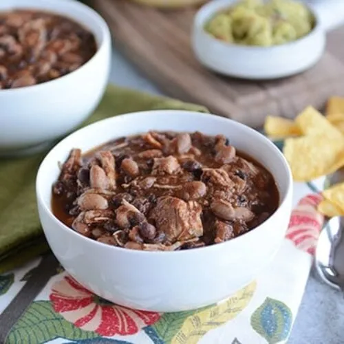 Pressure Cooker Chicken and Black Bean Chili