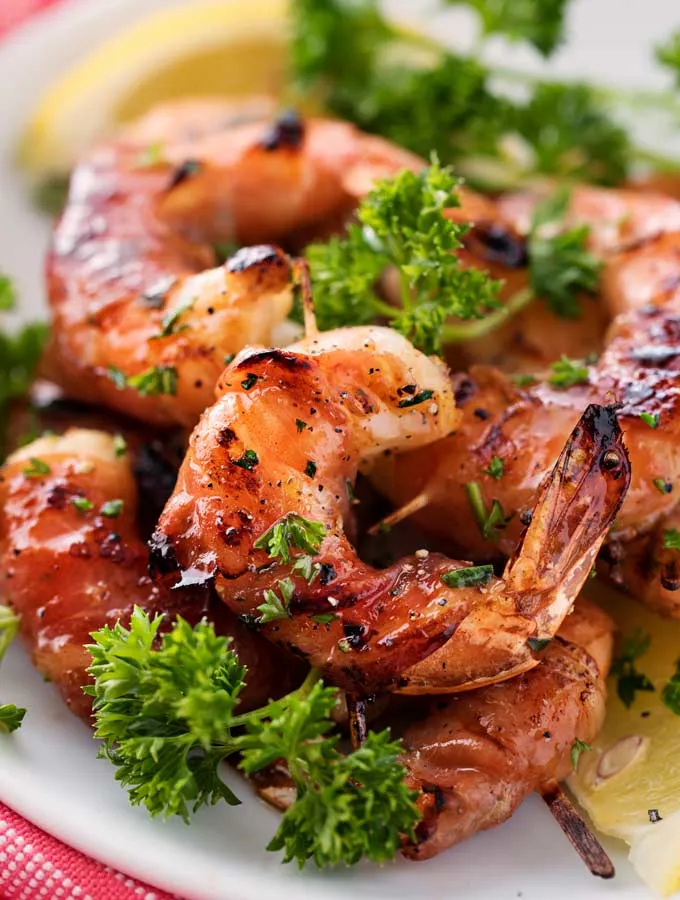 Prosciutto Wrapped Honey Lemon Shrimp