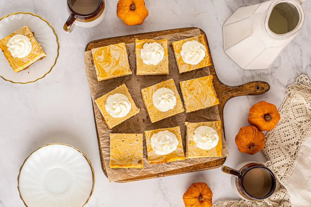 Pumpkin Cheesecake Bars