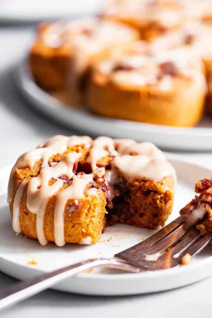 Pumpkin Cinnamon Rolls {Paleo, GF, DF}
