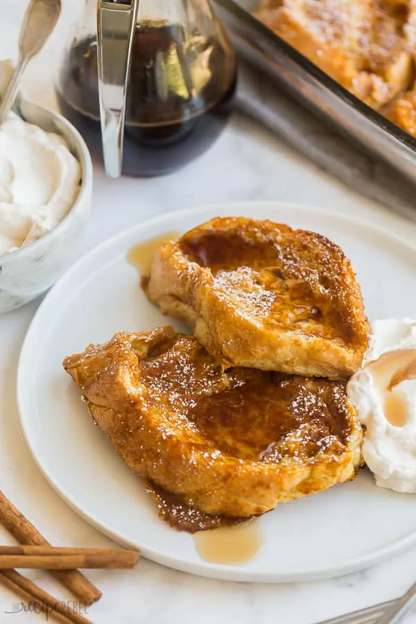 Baked Overnight Pumpkin French Toast