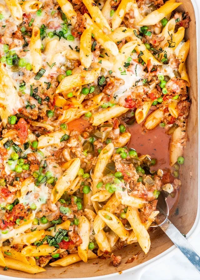 Baked Penne with Italian Sausage