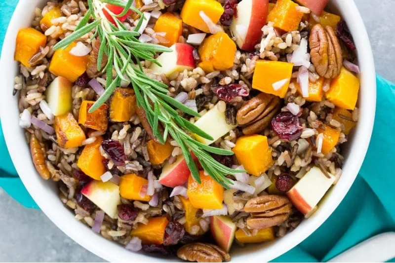 Roasted Butternut Squash and Wild Rice Salad