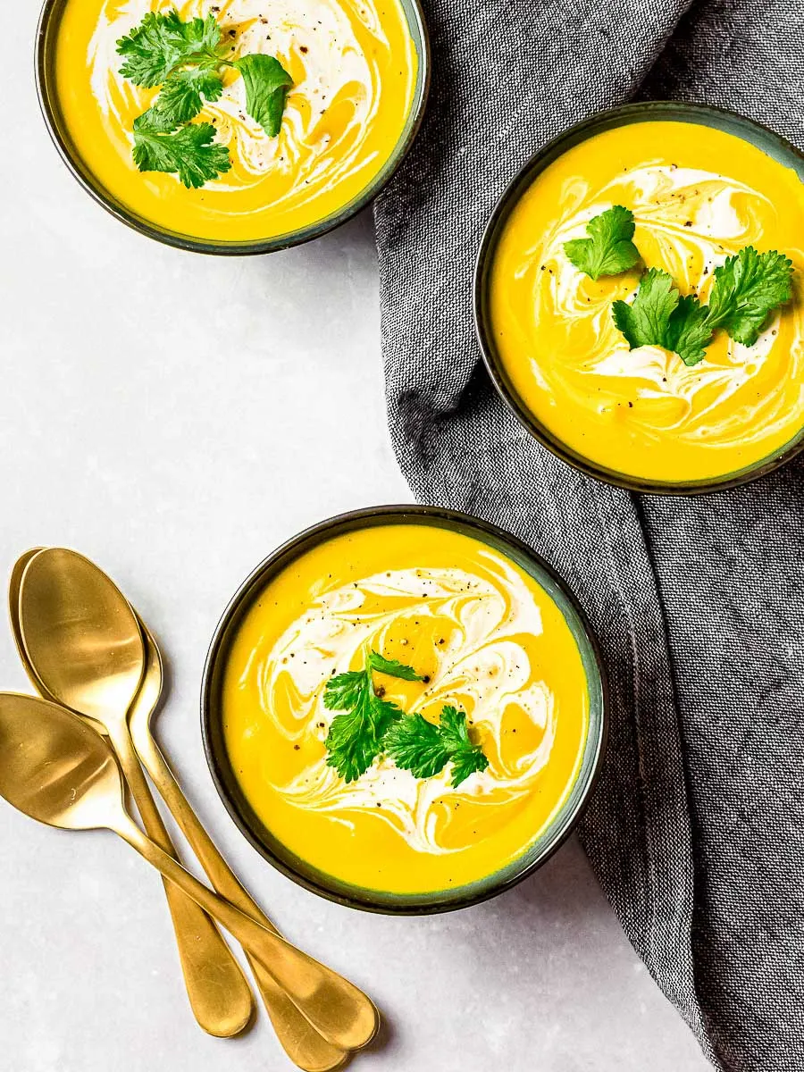 Roasted Kabocha Squash Soup | Vegan Pumpkin Soup
