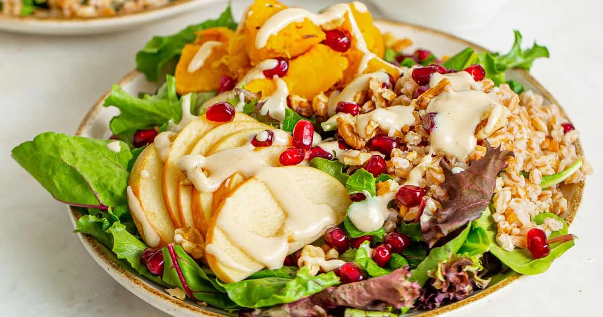 Roasted Squash Farro Salad