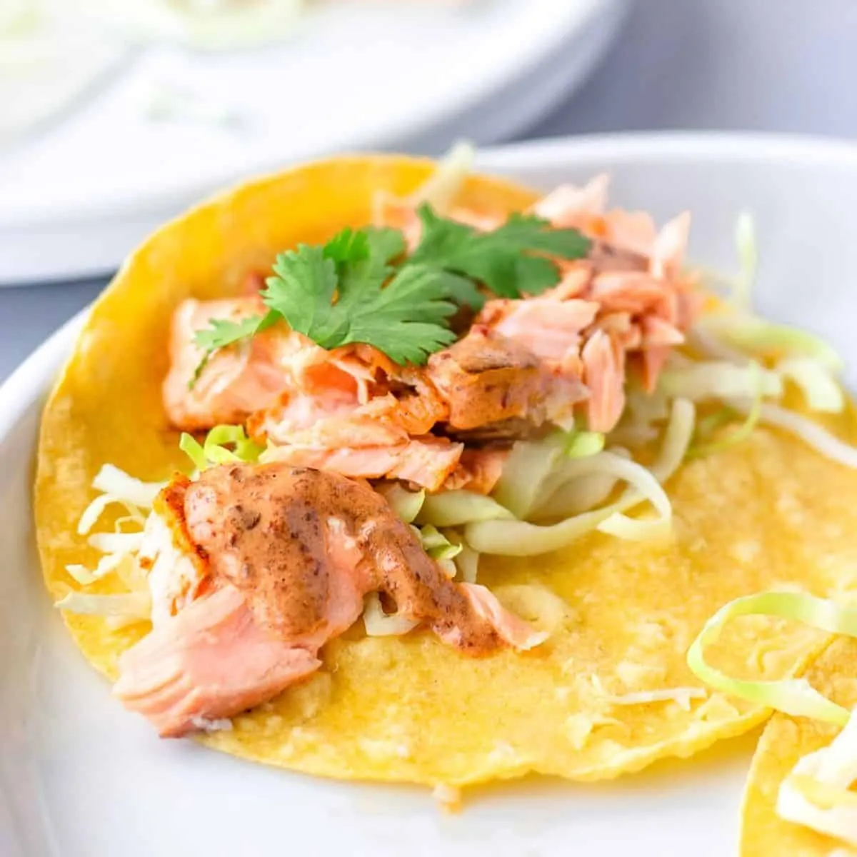 Salmon Tacos with Chipotle Cream Sauce Recipe