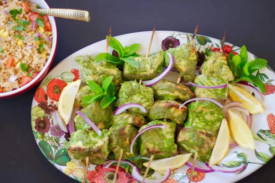 Salmon Tikka Masala Skewers