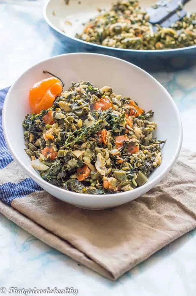 Saltfish and callaloo
