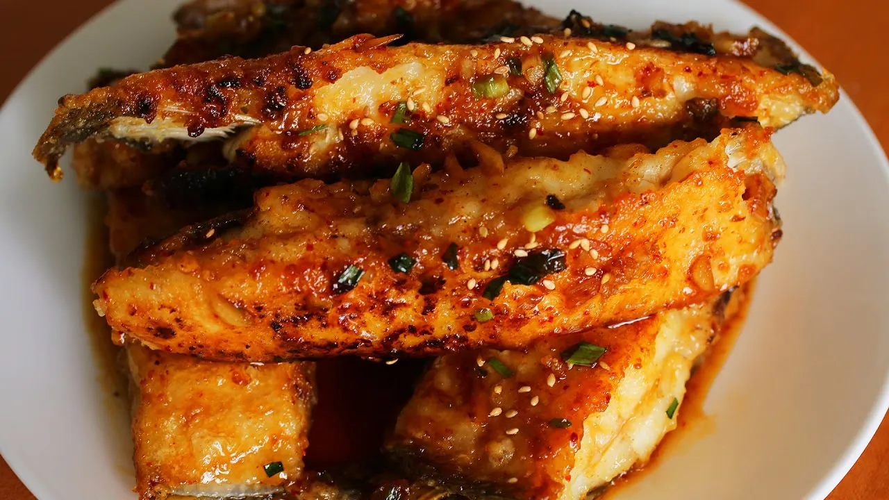 Seasoned pan fried flatfish