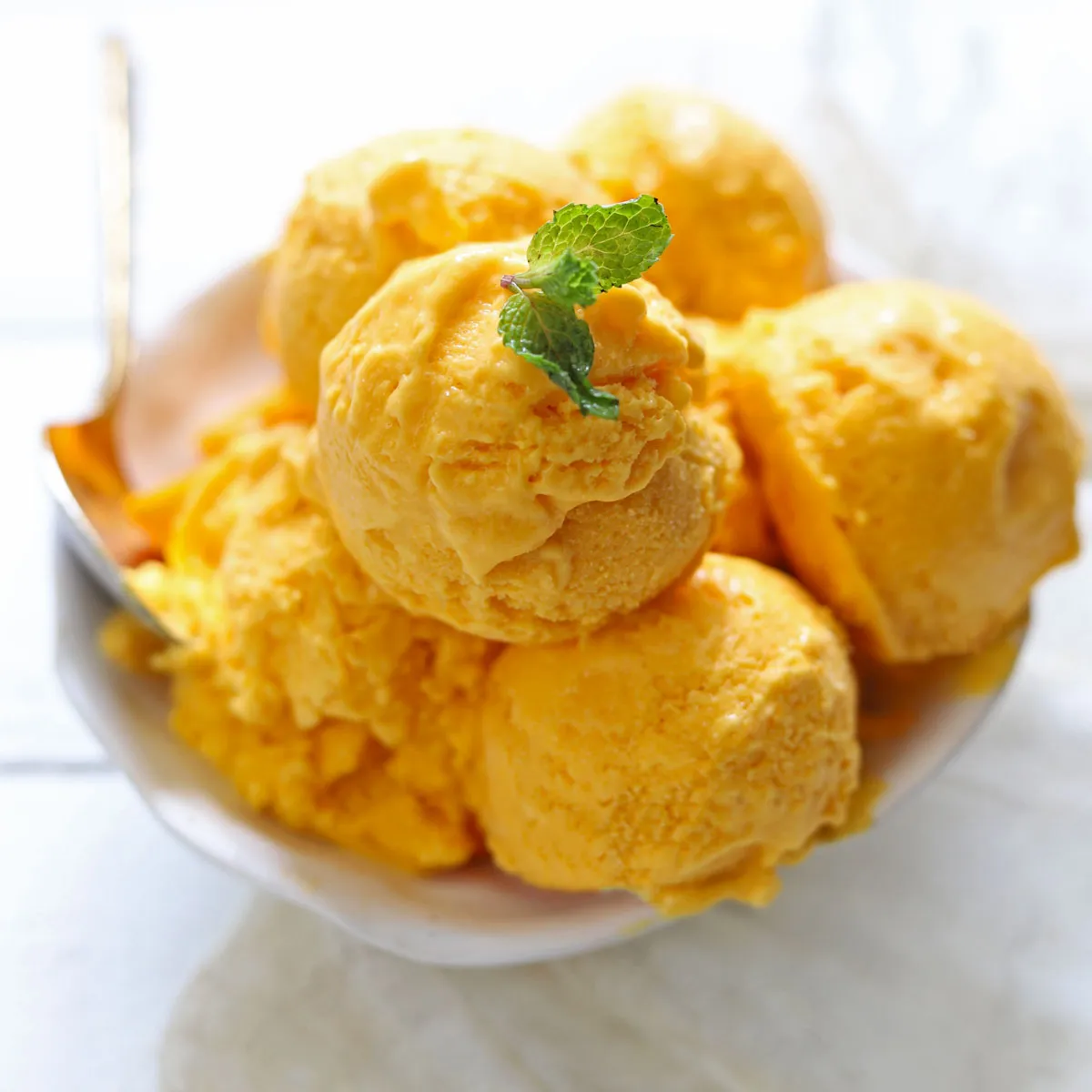 3 Ingredient Mango Ice Cream