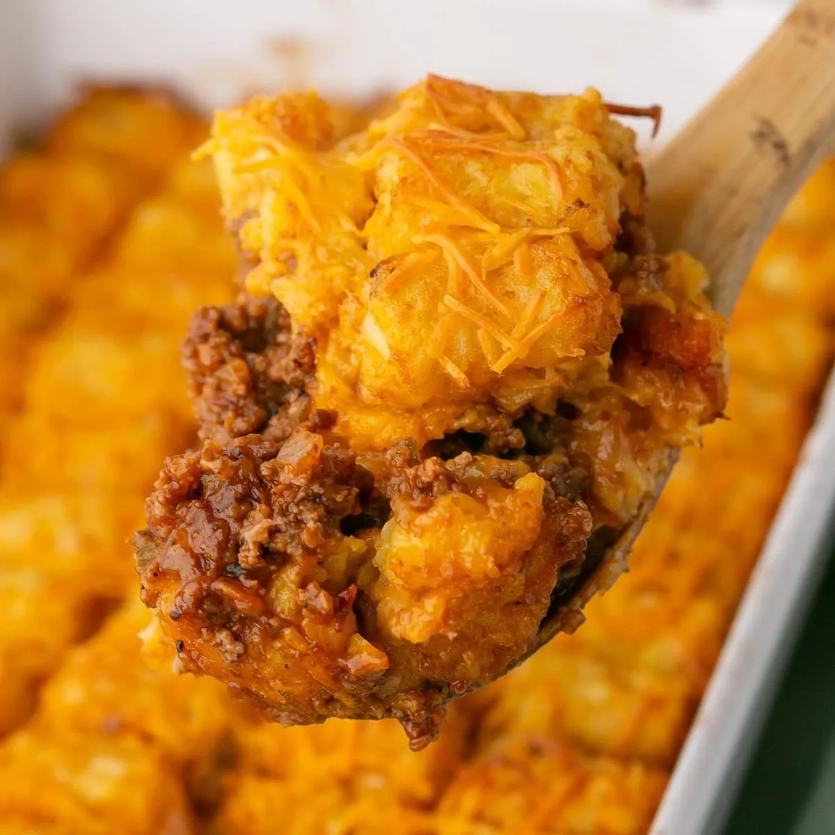 Sloppy Joe Tater Tot Casserole
