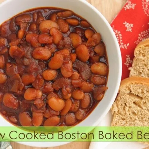 Slow Cooked Boston Baked Beans Recipe