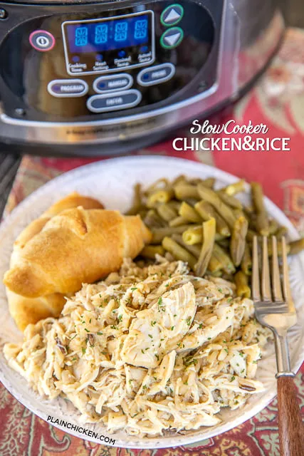 Slow Cooker Chicken and Rice