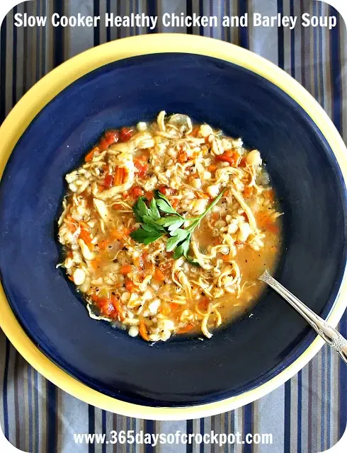 Slow Cooker Chicken Barley Soup