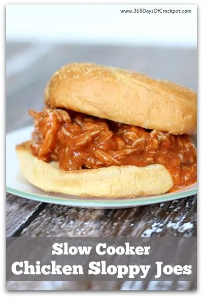 Slow Cooker Chicken Sloppy Joes
