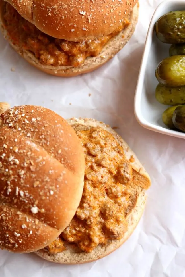Slow Cooker Creamy Sloppy Joes