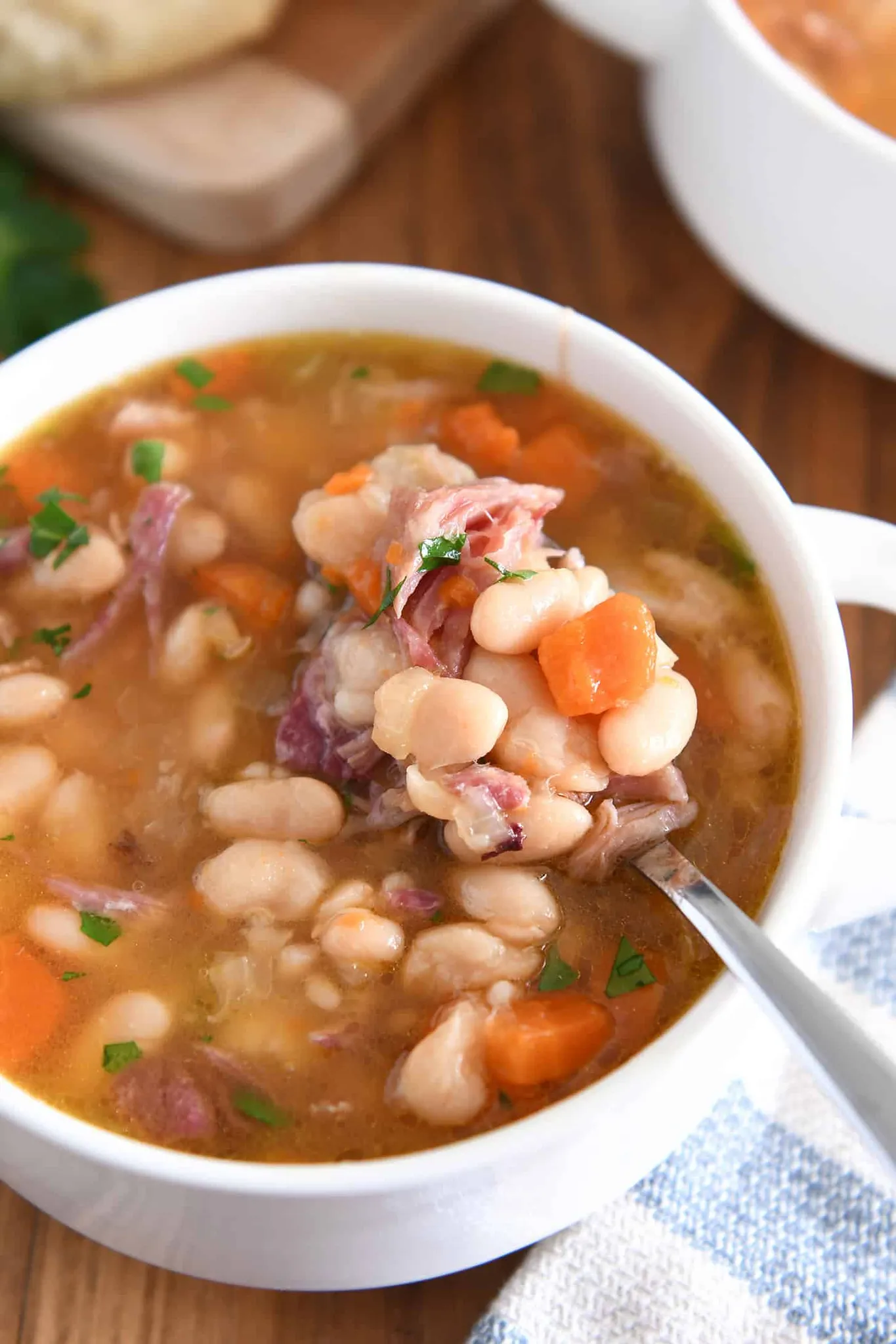 Slow Cooker Ham and Bean Soup