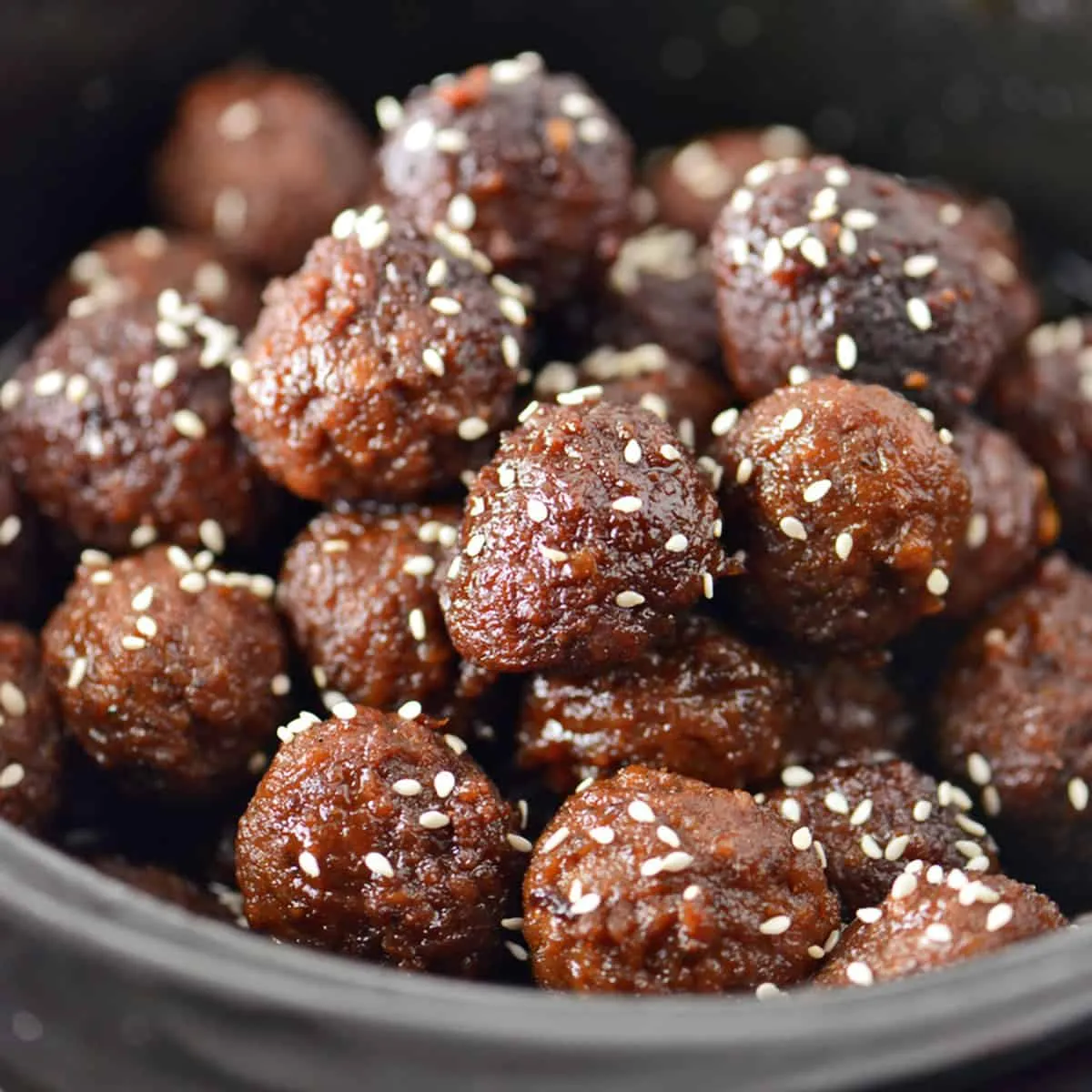 Slow Cooker Honey Sesame Meatballs