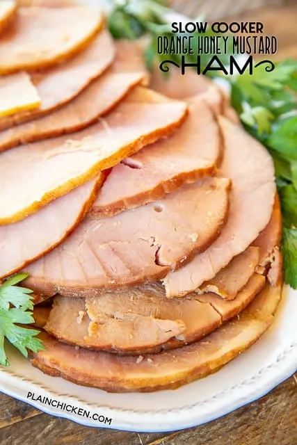 Slow Cooker Orange Honey Mustard Ham