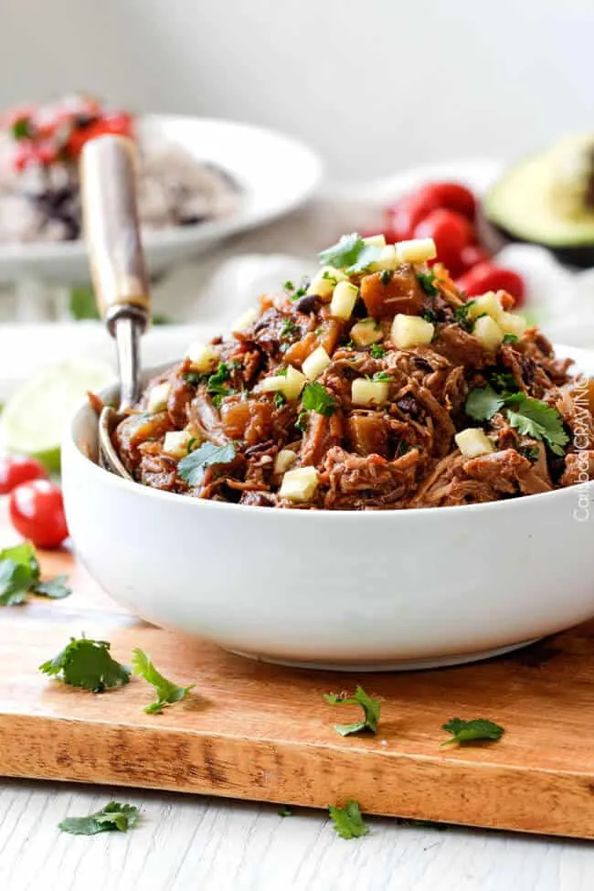 Slow Cooker Pineapple Pork Salsa